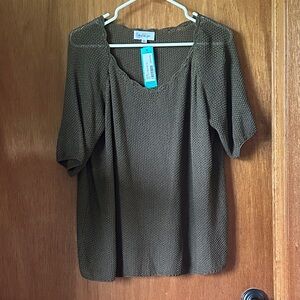 Kaileigh Olive V-Neck Sweater